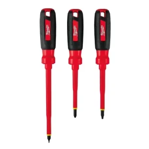 Milwaukee 3-PC 1000V Insulated Screwdriver Set