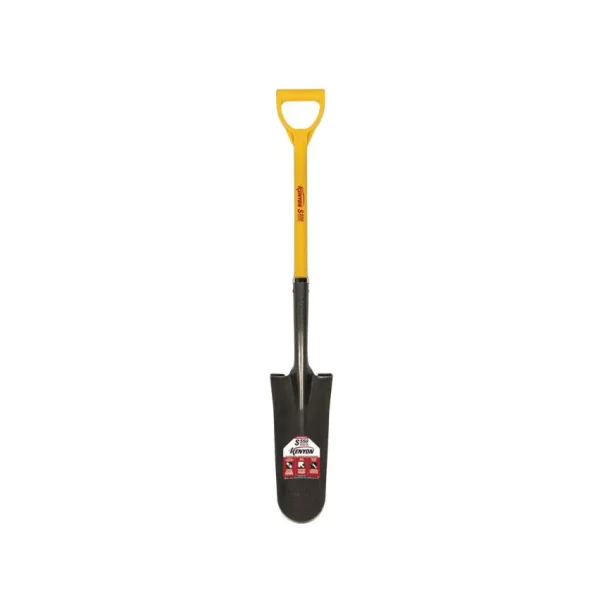 14″ Open Back Drain Spade, 28″ Polymer D-Grip Handle