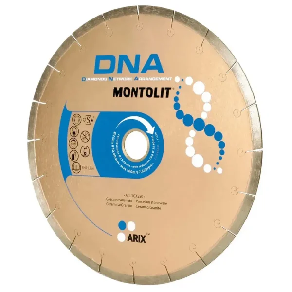 Montolit SCX DNA Diamond Blades | 10″