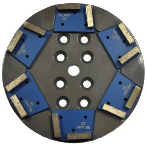 Trelawny Floor Grinder Accessories | 6 Segment Quick Release Diamond Plate - view 4