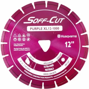 Soff Cut Excel 1000 Purple Ultra Early Diamond Blades | 6″ x .100