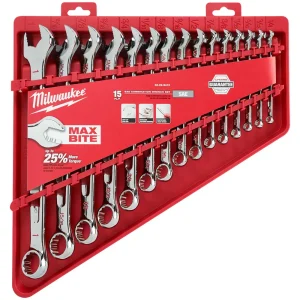 Milwaukee® 15-Piece Combination Wrench Sets