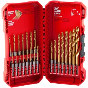 Milwaukee® Impact Duty™ RED HELIX™ Titanium Drill Bit Set