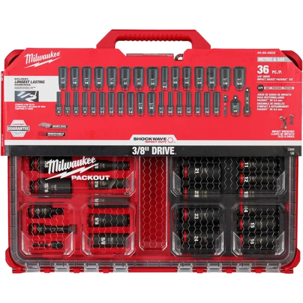 Milwaukee® SHOCKWAVE Impact Duty™ PACKOUT™ Socket Set