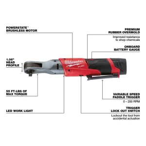 Milwaukee® M12 FUEL™ 3/8˝ Ratchet Kit - view 4