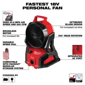 Milwaukee® M18™ Brushless PACKOUT™ Fan - view 4