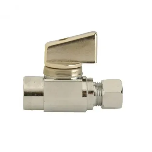 Danco 3/8″ OD Comp Outlet x 3/8″ OD Comp Inlet Straight Stop