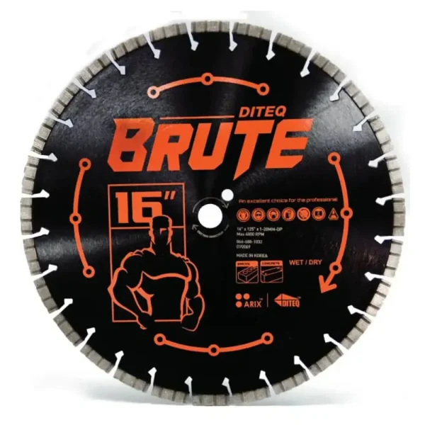 Diteq C/S32 BRUTE Masonry and Concrete Saw Blades | 12″ x .125″