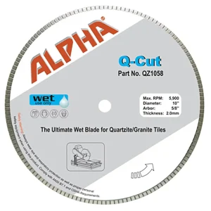 Alpha Q-Cut Hard Stone Tile Blade | 4-1/2″