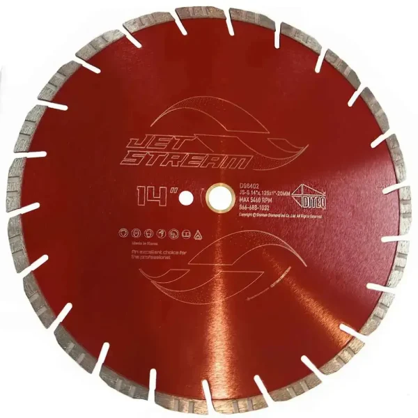 DiteqJS-S Jet Stream Concrete and Masonry Blades | 4″