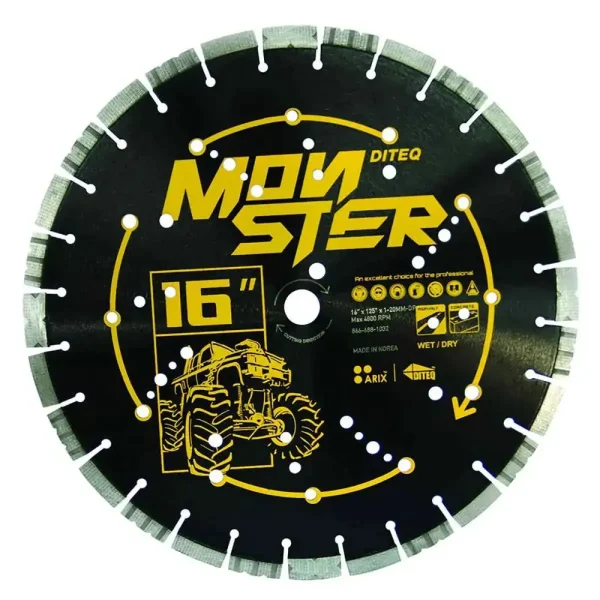 Diteq C/A-33AX Monster Concrete and Asphalt Blade | 12″ x .125″