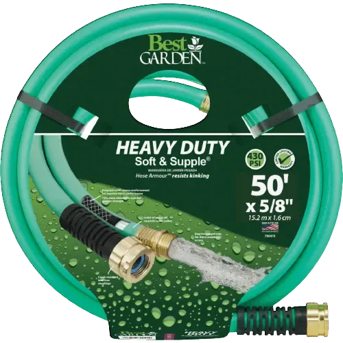 Best Garden Heavy-Duty Soft & Supple Garden Hose, 50 ft