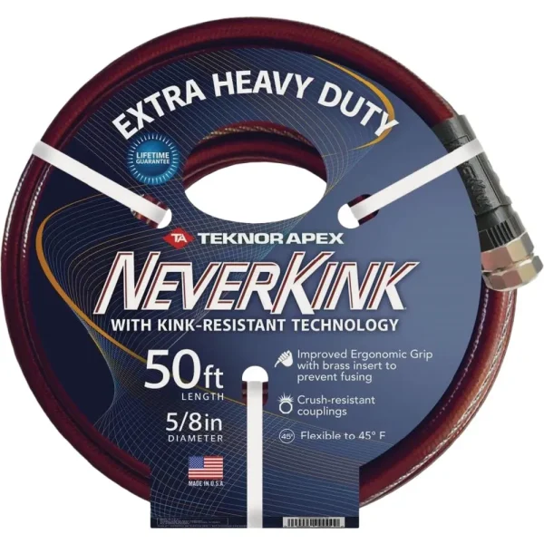 NeverKink Extra Heavy-Duty Garden Hose, 50 ft