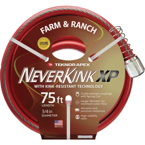 NeverKink Farm and Ranch Hose, 75 ft