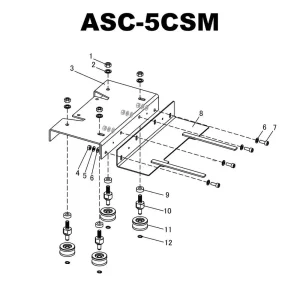 Alpha Tools ESC-125 Guide Rail System | Carriage Assembly - view 4