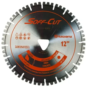 Soff Cut Vari-Cut Orange Ultra Early Green Concrete Blades | 6″ x .100