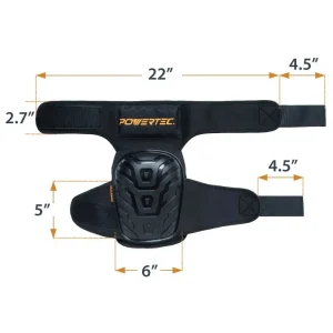 POWERTEC Anti-Slip Foam Gel Knee Pads - view 3