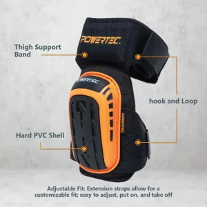 POWERTEC Thick Gel Foam Premium Knee Pads - view 2