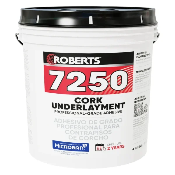 Roberts 7250 Cork Underlayment Adhesive – 4 Gallons