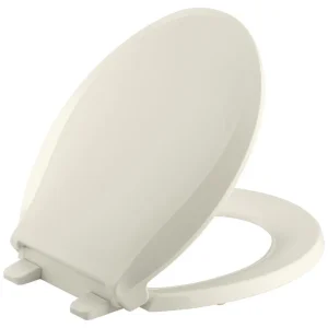 Kohler Cachet Quiet-Close Biscuit Round Front Toilet Seat