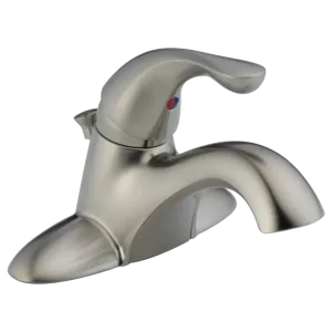 Delta Classic Stainless Single Handle Centerset Bathroom Faucet