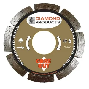 Core Cut Standard Gold Tuck Point Blades | 4″