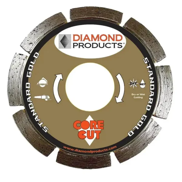 Core Cut Standard Gold Tuck Point Blades | 4″