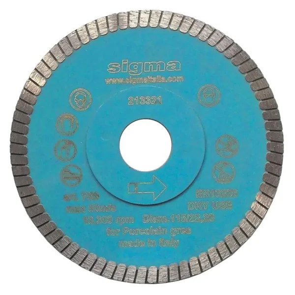 Sigma 115mm 4-1/2″ Turbo Diamond Blade