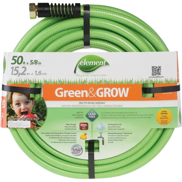 Element Green & Grow Green Garden Hose, 50 ft
