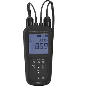 Oakton® PC260 Waterproof Dual-Channel pH, ORP, CON, TDS, Resistivity, and Salinity Meter Kit - view 4