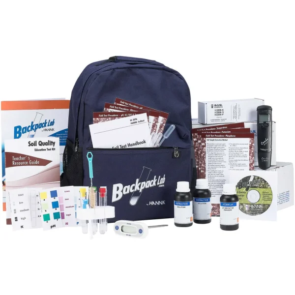Hanna Instruments® Backpack Lab™ Soil Quality Educational Test Kit