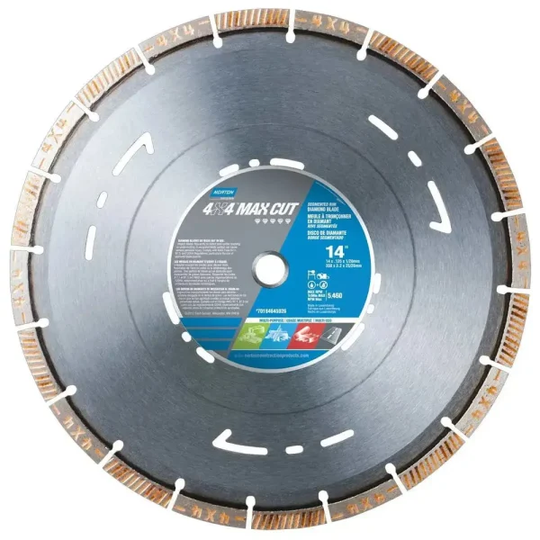 Norton Clipper 4×4 Max Cut High Speed Diamond Blade | 12″