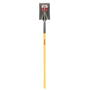 Garden Spade Shovel, 14 Gauge Forward Turned Step, 48″ Polymer with Fiberglass Core Handle