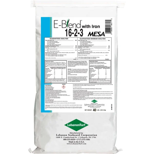 LebanonTurf E-Blend with Iron Fertilizer 16-2-3