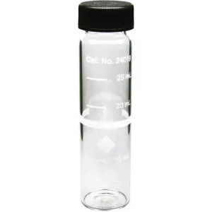 Hach Glass Sample Cells, 25 mm Round, 10-20-25 mL Marks, Pack of 6