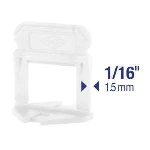 QEP 1/16″ Xtreme Tile Leveling System Clips | 1/16″ Clips – Bag of 100 - view 2