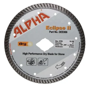 Alpha Eclipse II & Q Granite Diamond Blade | 4″ Eclipse II - view 3