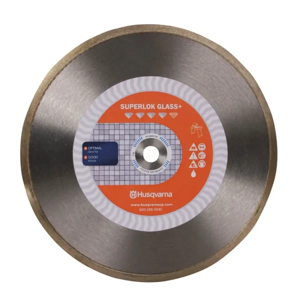 Husqvarna Superlok Glass Plus Diamond Blade | 7″ Glass Blade