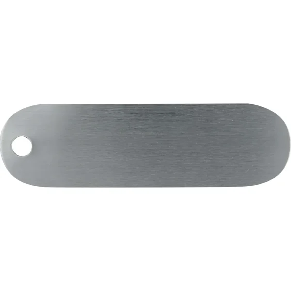 Racetrack Unnumbered Aluminum Tags