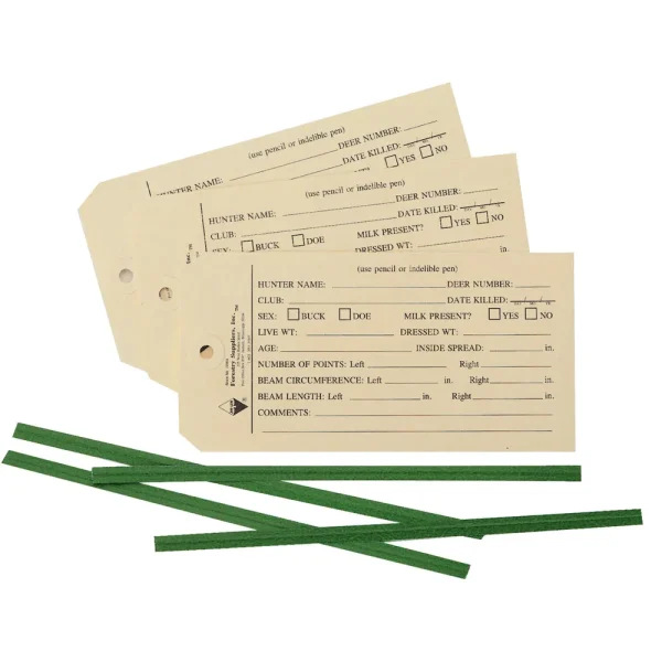 Forestry Suppliers Deer Data Tags & Ties