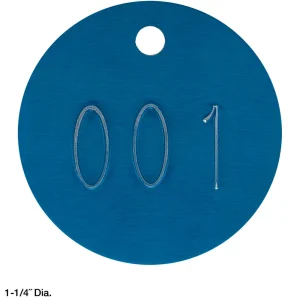 Round Numbered Aluminum Tags - view 3