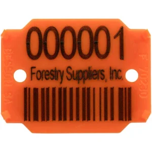 Haglöf Log Tags, Number, Name, and Bar Code