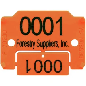 Haglöf Log Tags, Number and Name with Break-Off Number Coupon