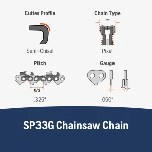 Husqvarna® X-CUT SP33G Saw Chain - view 3