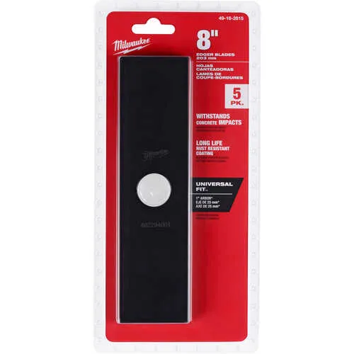 Milwaukee 8˝ Edger Blades, Pack of 5