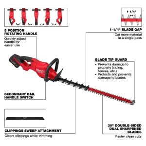 Milwaukee® M18 FUEL™ 30˝ Hedge Trimmer - view 4