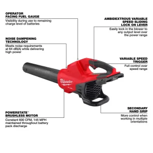 Milwaukee® M18 FUEL™ Dual Battery Blower - view 4