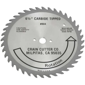 Crain 6-1/2″ Carbide Wood Saw Blade