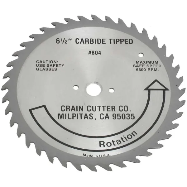 Crain 6-1/2″ Carbide Wood Saw Blade