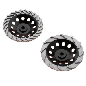 Diamond Products Heavy Duty Orange Turbo Cup Grinders | 4in (9 seg)